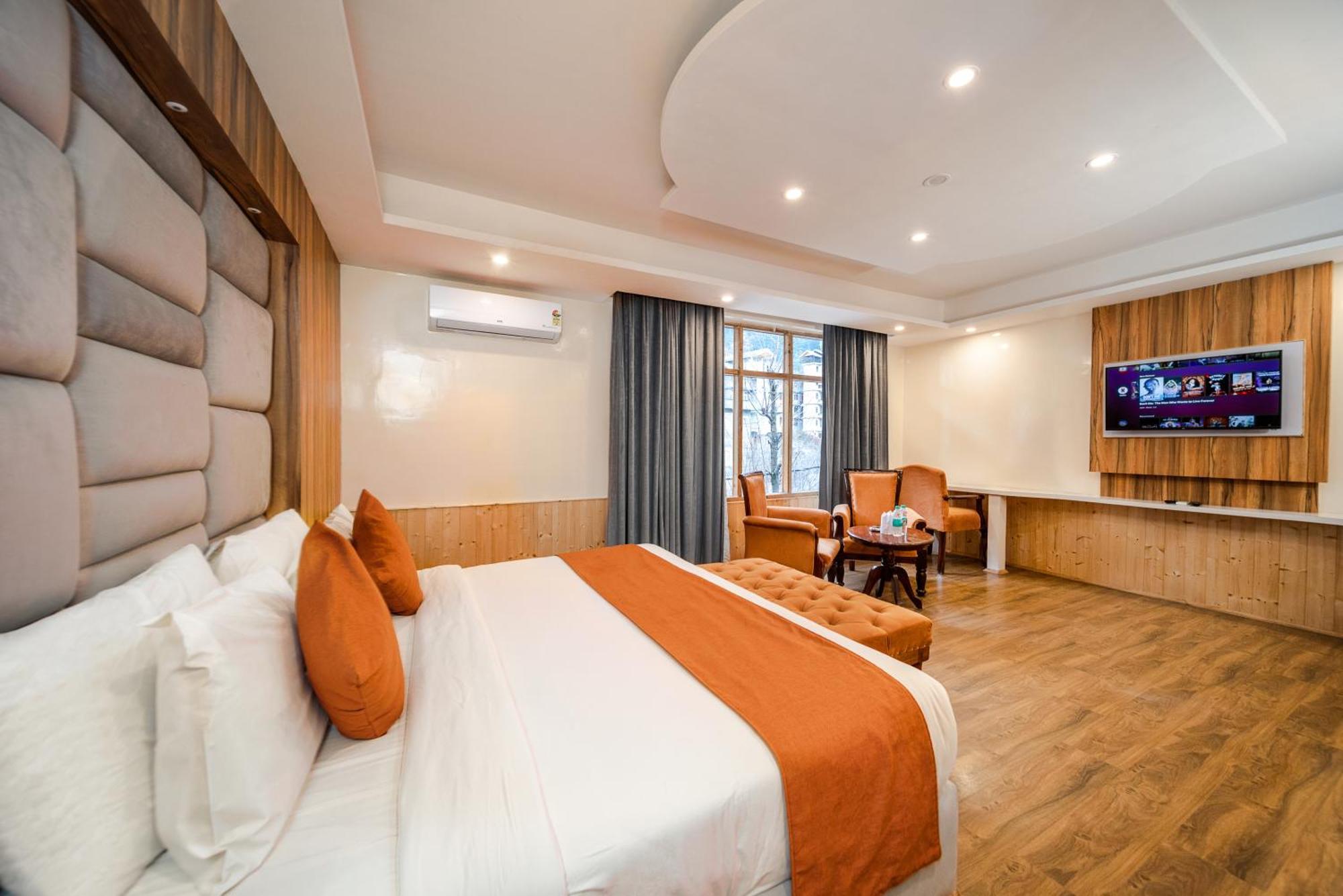 Hill River Resort - Central Heated & Air Cooled - Near Mall Road , Best Property Of Manali 2024- 2025 Buitenkant foto